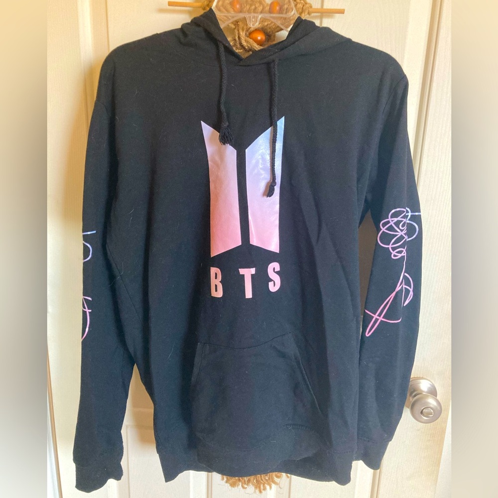BTS Black Hoodie ~ Size M